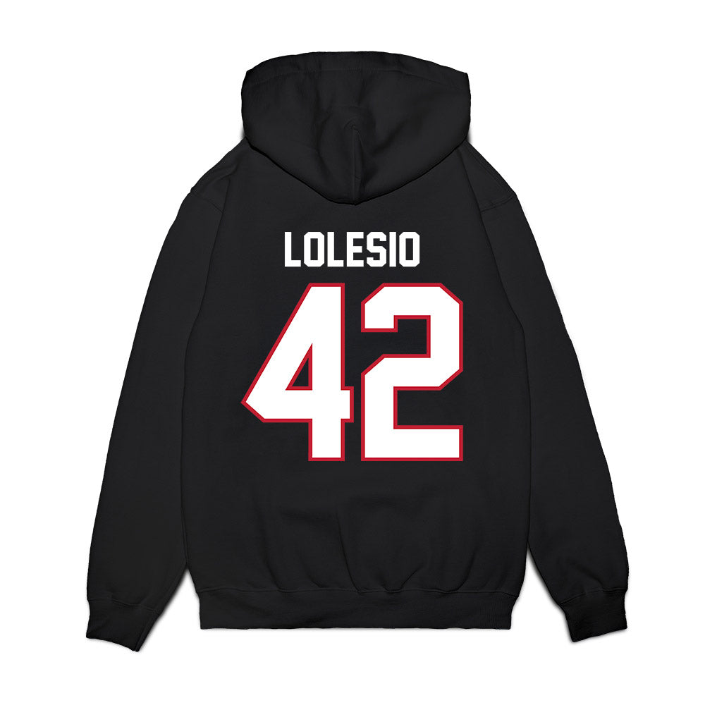 Arizona - NCAA Football : Dominic Lolesio - Vintage Helmet Premium Hooded Sweatshirt-1