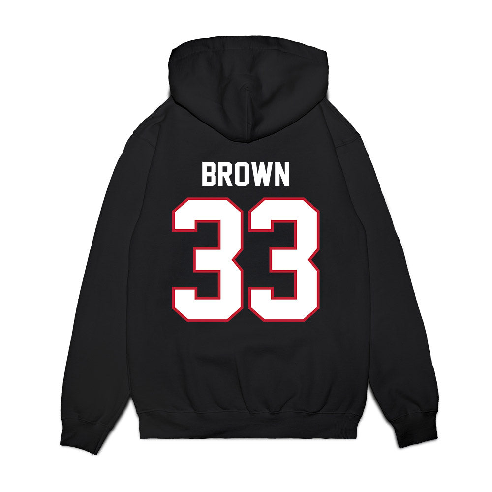 Arizona - NCAA Football : Kason Brown - Vintage Helmet Premium Hooded Sweatshirt-1