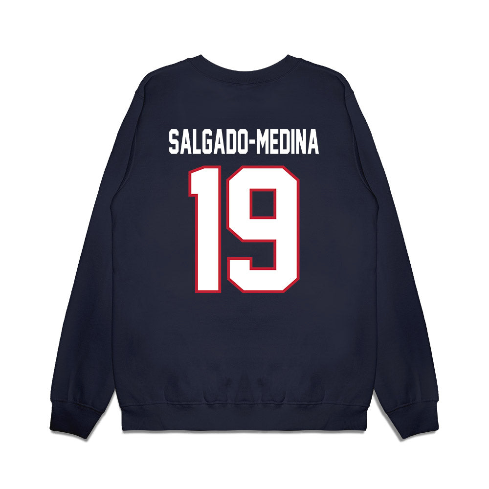 Arizona - NCAA Football : Michael Salgado-Medina - Vintage Helmet Premium Crewneck Sweatshirt-1