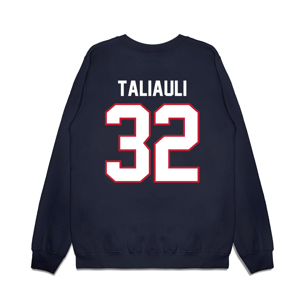 Arizona - NCAA Football : Nela Taliauli - Vintage Helmet Premium Crewneck Sweatshirt-1