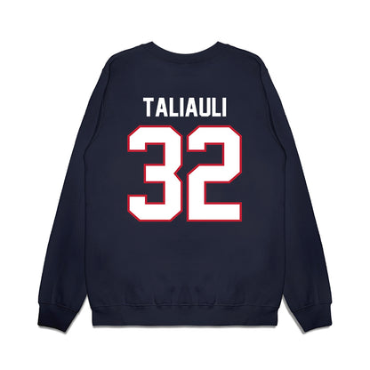 Arizona - NCAA Football : Nela Taliauli - Vintage Helmet Premium Crewneck Sweatshirt-1