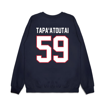 Arizona - NCAA Football : Rhino Tapa'atoutai - Vintage Helmet Premium Crewneck Sweatshirt-1