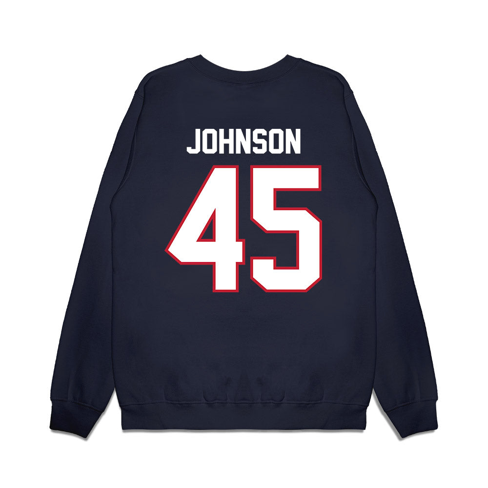 Arizona - NCAA Football : Victory Johnson - Vintage Helmet Premium Crewneck Sweatshirt-1