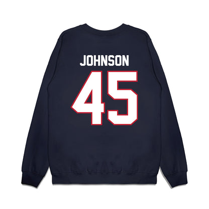 Arizona - NCAA Football : Victory Johnson - Vintage Helmet Premium Crewneck Sweatshirt-1