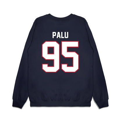 Arizona - NCAA Football : Leroy Palu - Vintage Helmet Premium Crewneck Sweatshirt-1