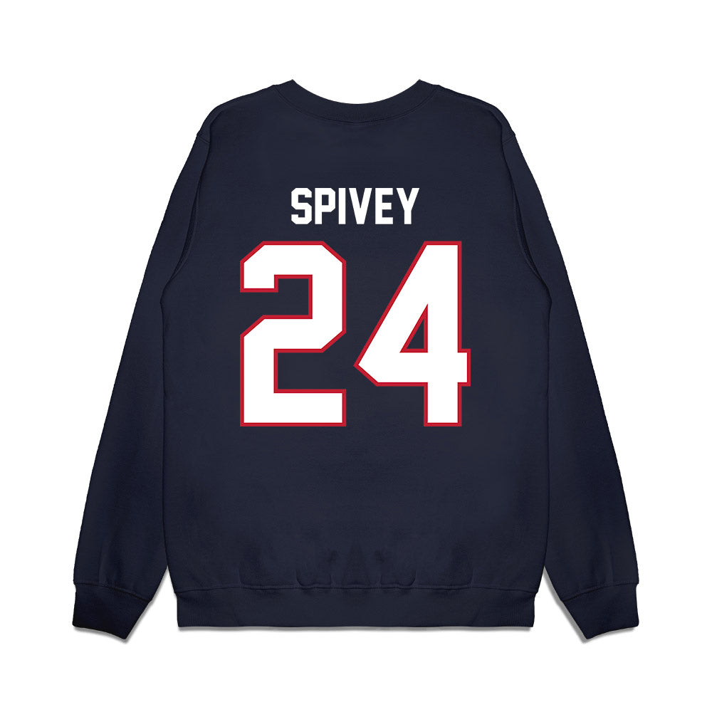 Arizona - NCAA Football : Kingston Spivey - Vintage Helmet Premium Crewneck Sweatshirt-1