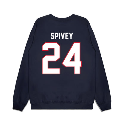 Arizona - NCAA Football : Kingston Spivey - Vintage Helmet Premium Crewneck Sweatshirt-1