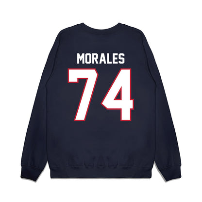 Arizona - NCAA Football : Justin Morales - Vintage Helmet Premium Crewneck Sweatshirt-1