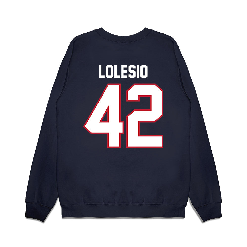 Arizona - NCAA Football : Dominic Lolesio - Vintage Helmet Premium Crewneck Sweatshirt-1