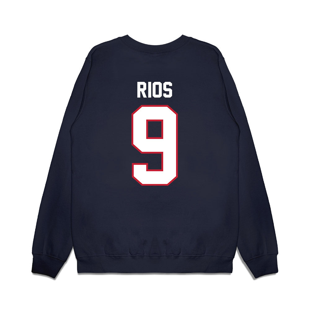 Arizona - NCAA Football : Oscar Rios - Vintage Helmet Premium Crewneck Sweatshirt-1