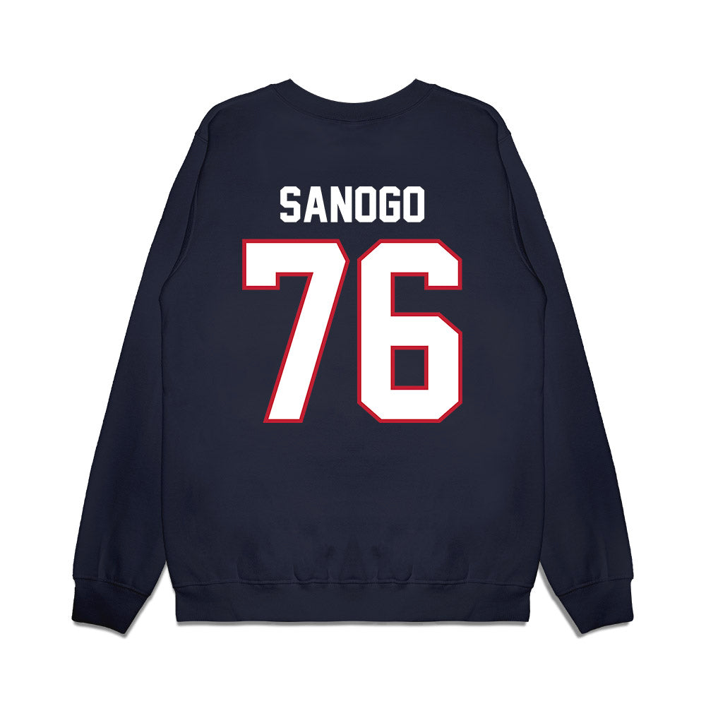 Arizona - NCAA Football : Khalil Sanogo - Vintage Helmet Premium Crewneck Sweatshirt-1