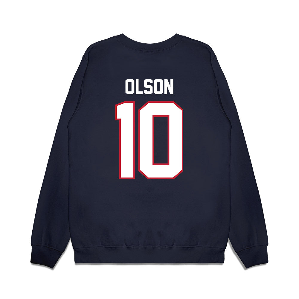 Arizona - NCAA Football : Quinn Olson - Vintage Helmet Premium Crewneck Sweatshirt-1