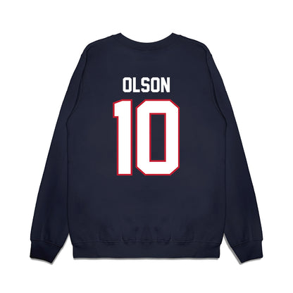 Arizona - NCAA Football : Quinn Olson - Vintage Helmet Premium Crewneck Sweatshirt-1