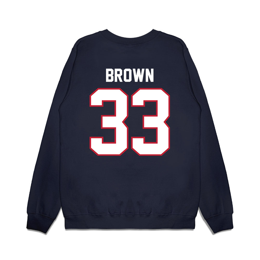 Arizona - NCAA Football : Kason Brown - Vintage Helmet Premium Crewneck Sweatshirt-1