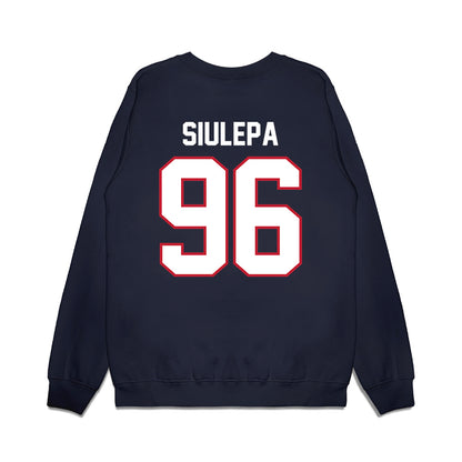 Arizona - NCAA Football : Zac Siulepa - Vintage Helmet Premium Crewneck Sweatshirt-1