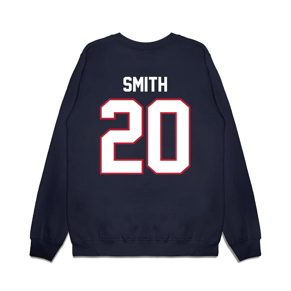 Arizona - NCAA Football : Caleb Smith - Vintage Helmet Premium Crewneck Sweatshirt-1