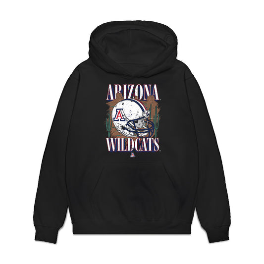 Arizona - NCAA Football : Ismail Mahdi - Vintage Helmet Premium Hooded Sweatshirt-0