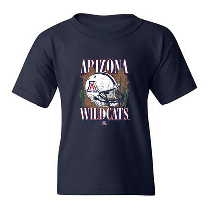Arizona - NCAA Football : Victory Johnson - Vintage Helmet Youth T-Shirt-0