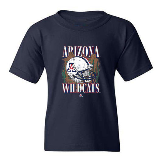 Arizona - NCAA Football : Victory Johnson - Vintage Helmet Youth T-Shirt-0