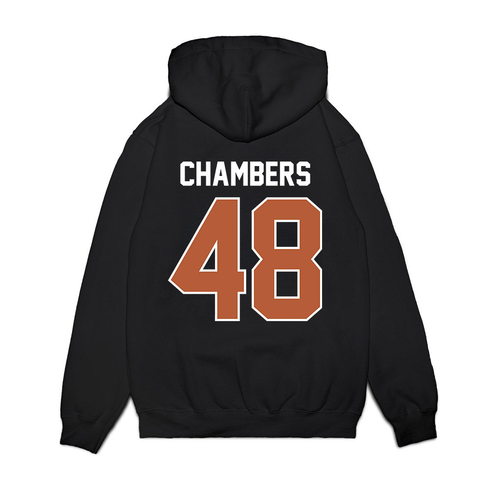 Texas - NCAA Football : Bryce Chambers - Vintage Helmet Premium Hooded Sweatshirt-1