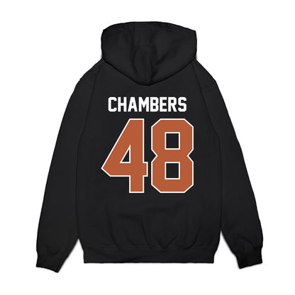 Texas - NCAA Football : Bryce Chambers - Vintage Helmet Premium Hooded Sweatshirt-1