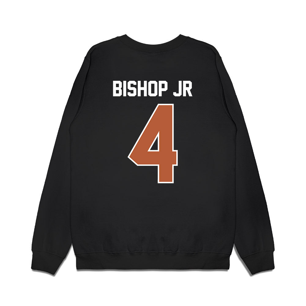 Texas - NCAA Football : Jermaine Bishop Jr - Vintage Helmet Premium Crewneck Sweatshirt-1