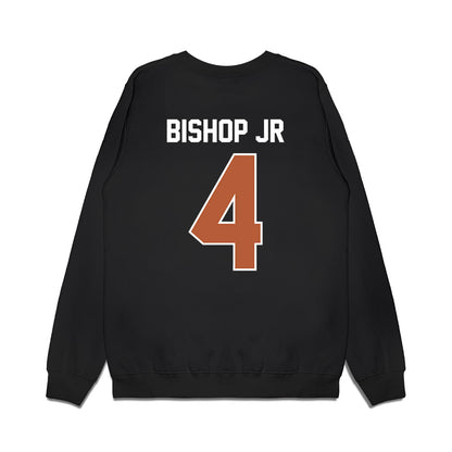 Texas - NCAA Football : Jermaine Bishop Jr - Vintage Helmet Premium Crewneck Sweatshirt-1