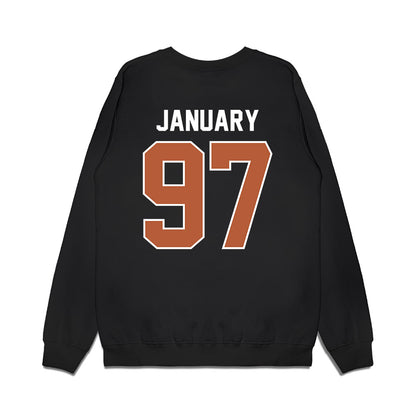 Texas - NCAA Football : Alex January - Vintage Helmet Premium Crewneck Sweatshirt-1