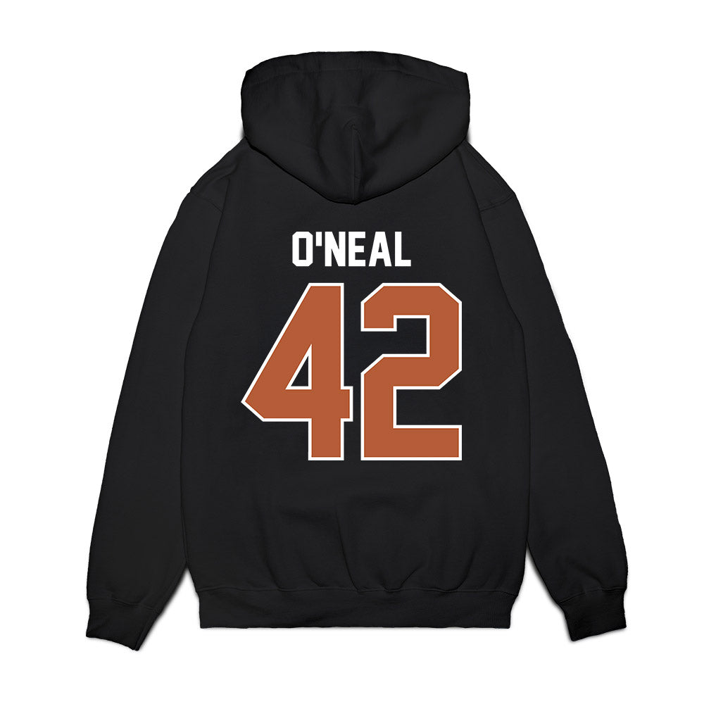Texas - NCAA Football : Trott O'Neal - Vintage Helmet Premium Hooded Sweatshirt-1