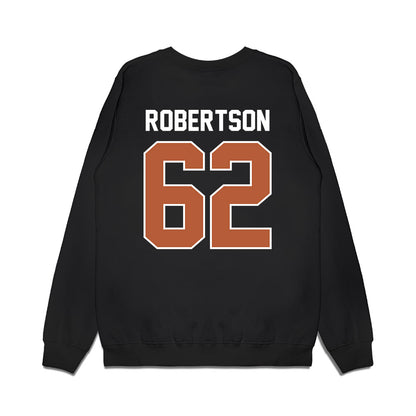 Texas - NCAA Football : Connor Robertson - Vintage Helmet Premium Crewneck Sweatshirt-1