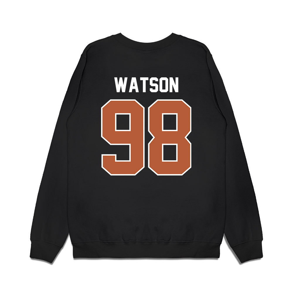 Texas - NCAA Football : Maraad Watson - Vintage Helmet Premium Crewneck Sweatshirt-1