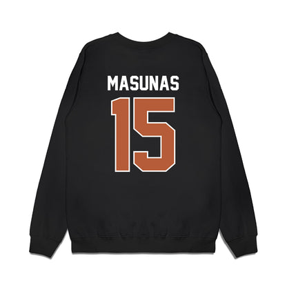 Texas - NCAA Football : Michael Masunas - Vintage Helmet Premium Crewneck Sweatshirt-1