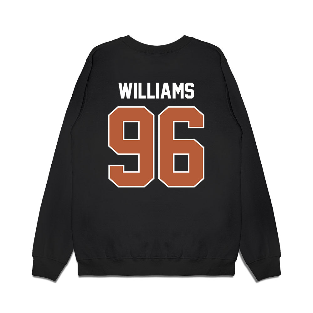 Texas - NCAA Football : Zion Williams - Vintage Helmet Premium Crewneck Sweatshirt-1
