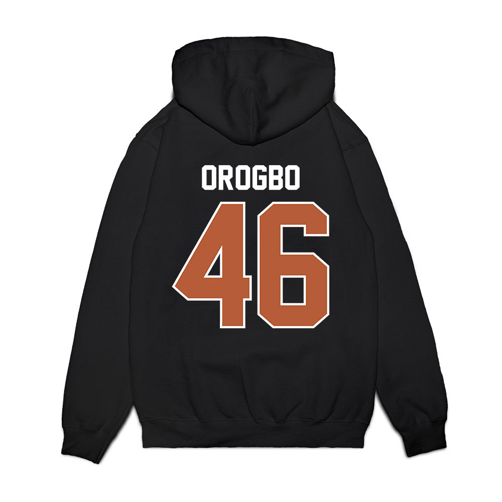 Texas - NCAA Football : Smith Orogbo - Vintage Helmet Premium Hooded Sweatshirt-1