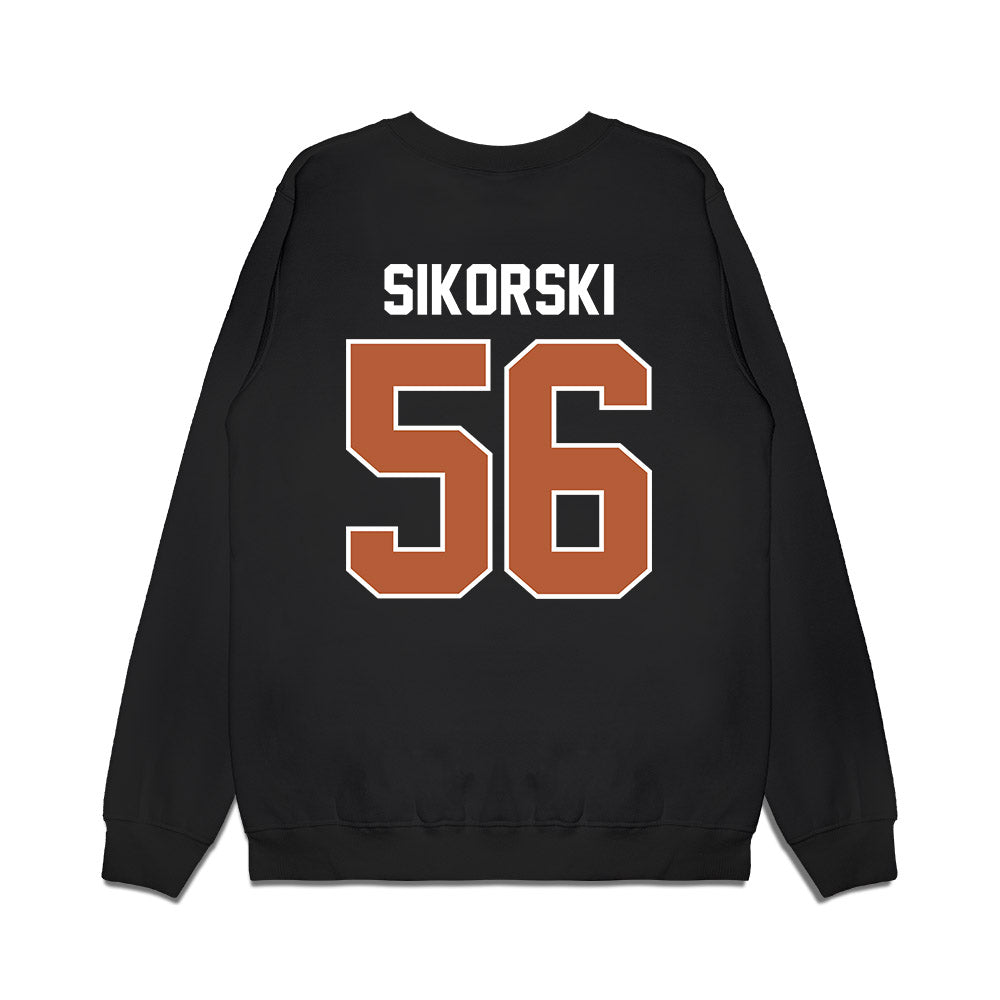 Texas - NCAA Football : Dylan Sikorski - Vintage Helmet Premium Crewneck Sweatshirt-1
