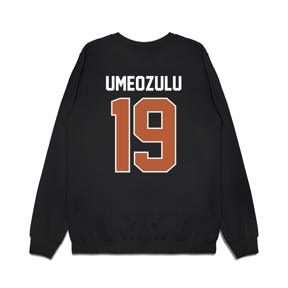 Texas - NCAA Football : Zina Umeozulu - Vintage Helmet Premium Crewneck Sweatshirt-1