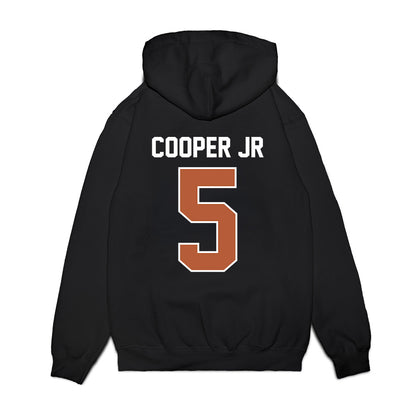 Texas - NCAA Football : Derrek Cooper jr - Vintage Helmet Premium Hooded Sweatshirt-1