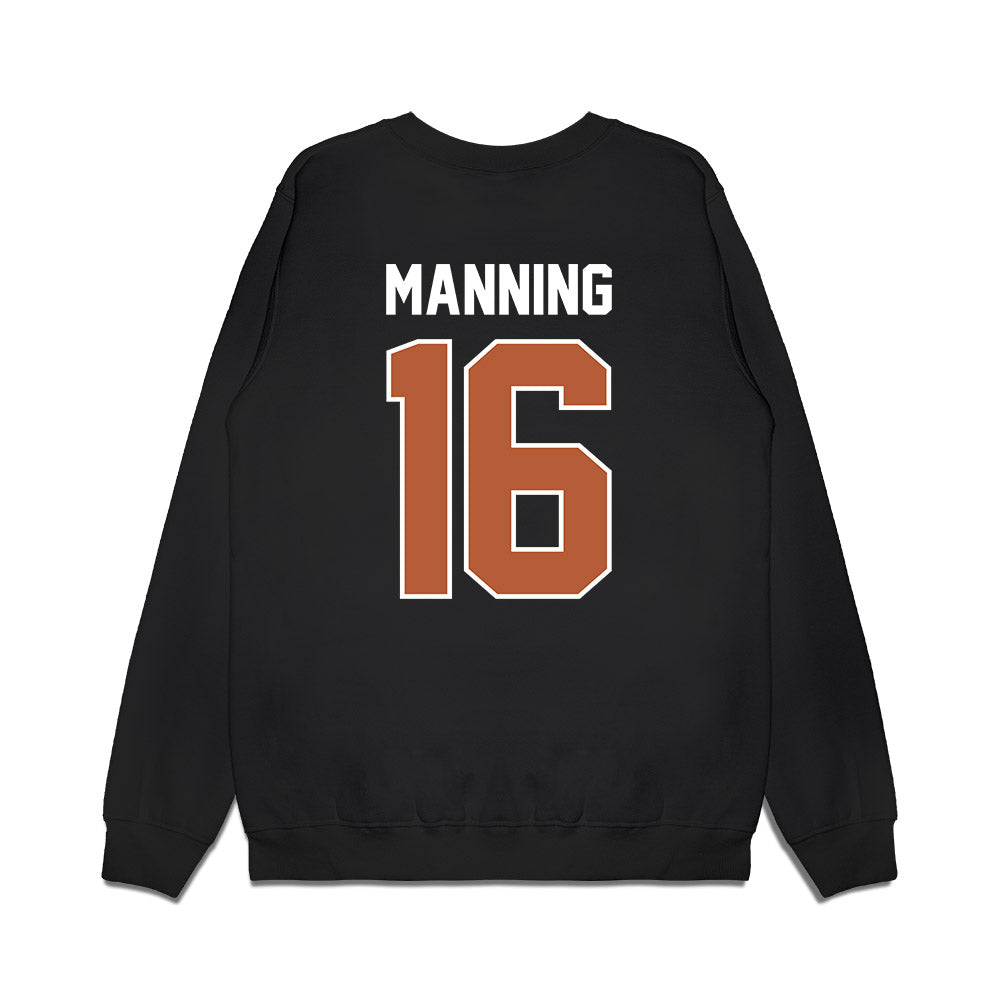 Texas - NCAA Football : Arch Manning - Vintage Helmet Premium Crewneck Sweatshirt-1