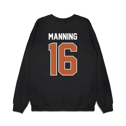 Texas - NCAA Football : Arch Manning - Vintage Helmet Premium Crewneck Sweatshirt-1