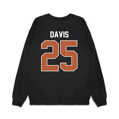 Texas - NCAA Football : Toray Davis - Vintage Helmet Premium Crewneck Sweatshirt-1