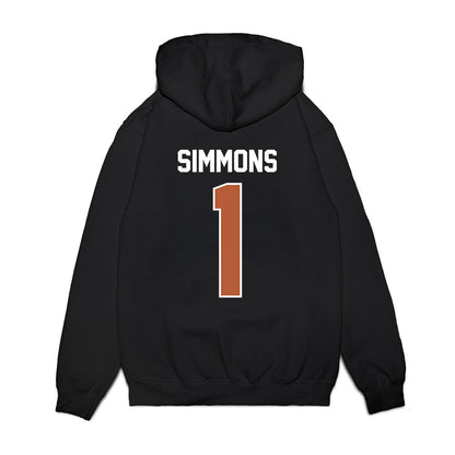 Texas - NCAA Football : Colin Simmons - Vintage Helmet Premium Hooded Sweatshirt-1