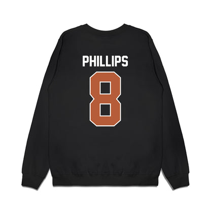 Texas - NCAA Football : Kade Phillips - Vintage Helmet Premium Crewneck Sweatshirt-1