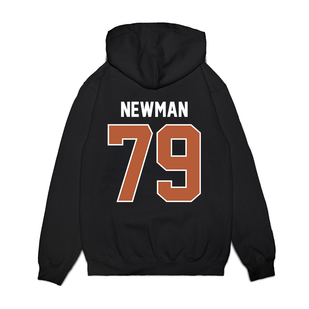 Texas - NCAA Football : Jonte Newman - Vintage Helmet Premium Hooded Sweatshirt-1
