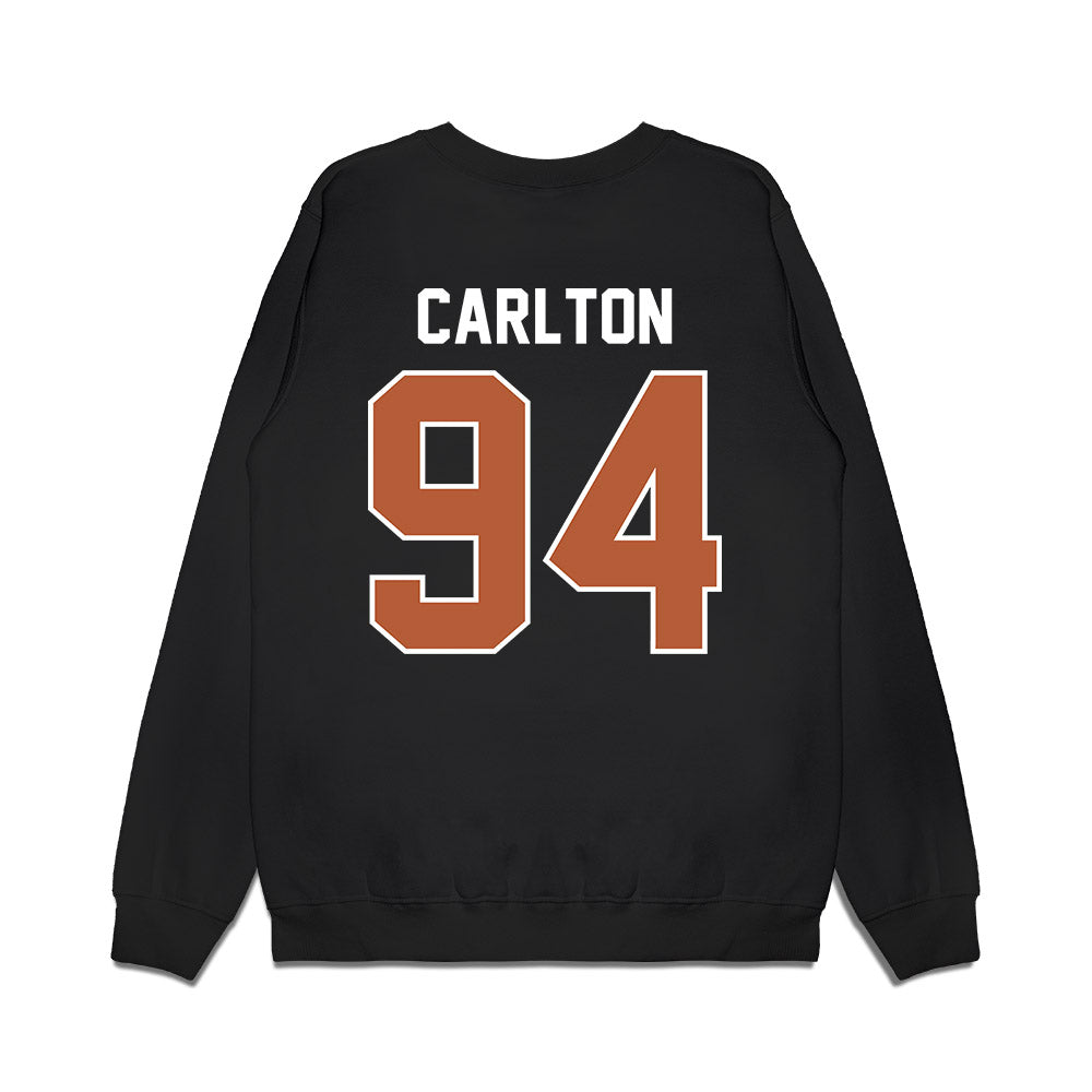 Texas - NCAA Football : JAMARION CARLTON - Vintage Helmet Premium Crewneck Sweatshirt-1