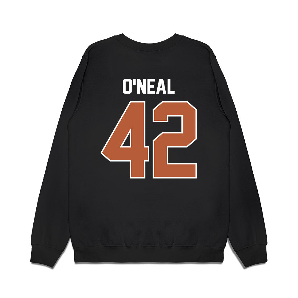 Texas - NCAA Football : Trott O'Neal - Vintage Helmet Premium Crewneck Sweatshirt-1