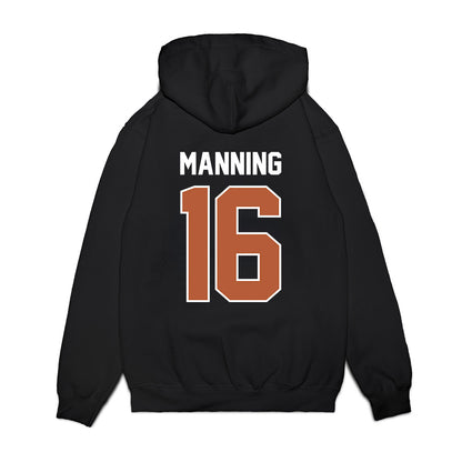 Texas - NCAA Football : Arch Manning - Vintage Helmet Premium Hooded Sweatshirt-1