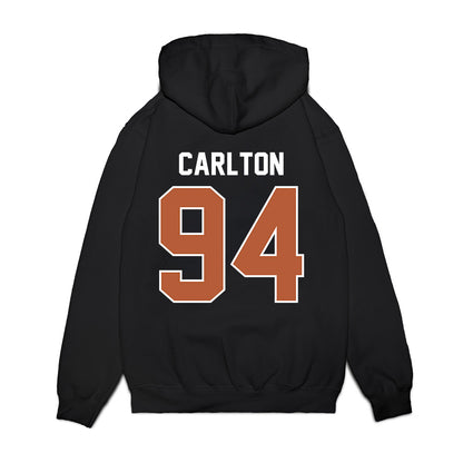Texas - NCAA Football : JAMARION CARLTON - Vintage Helmet Premium Hooded Sweatshirt-1