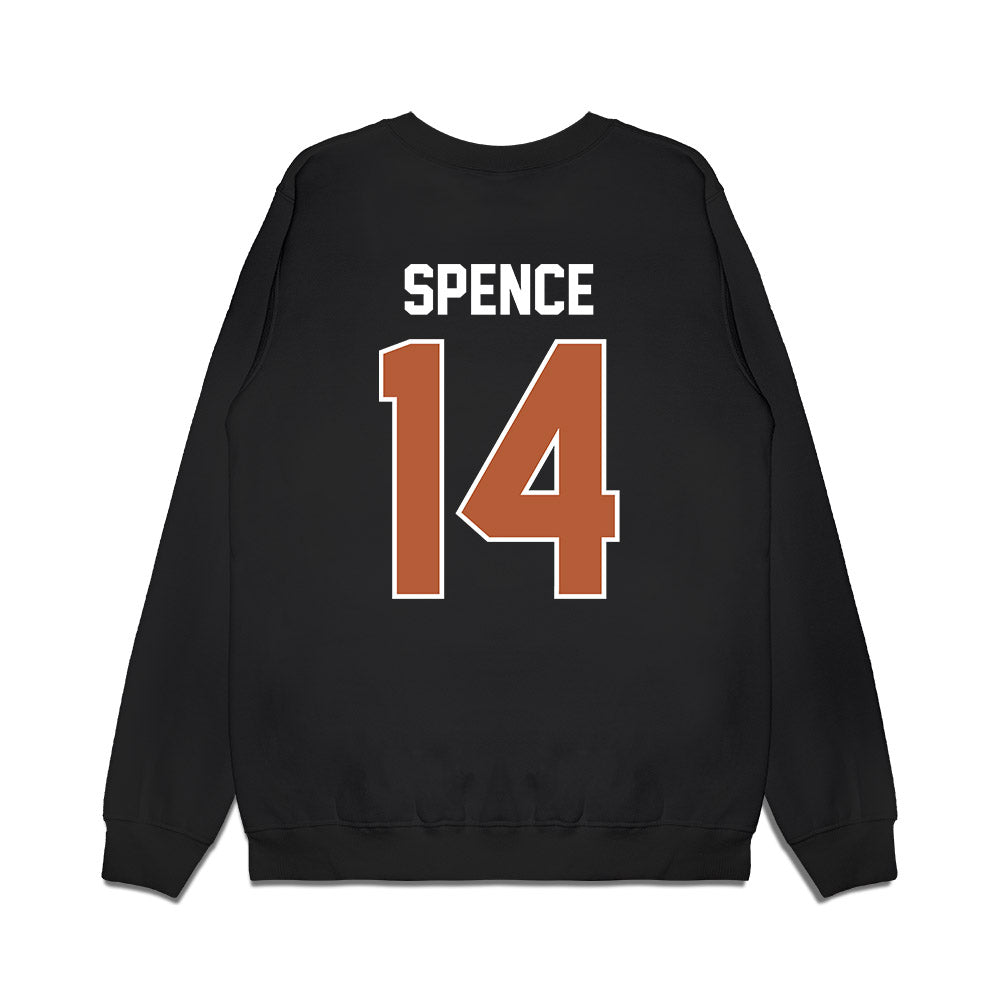 Texas - NCAA Football : Brad Spence - Vintage Helmet Premium Crewneck Sweatshirt-1