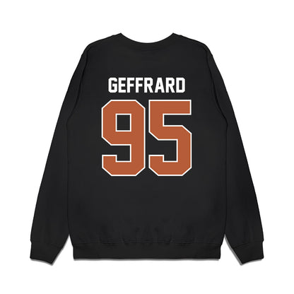 Texas - NCAA Football : Ian Geffrard - Vintage Helmet Premium Crewneck Sweatshirt-1