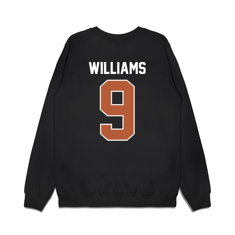 Texas - NCAA Football : Jonah Williams - Vintage Helmet Premium Crewneck Sweatshirt-1